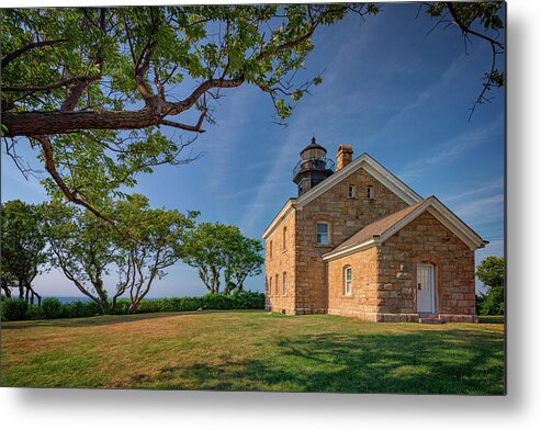 Old Field Point Lighthouse Metal Print featuring the photograph Old Field Point by Rick Berk
