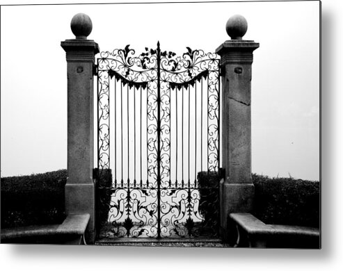 Gate Metal Print featuring the photograph Old gate by Mats Silvan