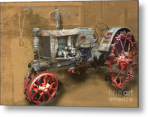 Longmont Metal Print featuring the photograph Old grey tractor by Deb Nakano