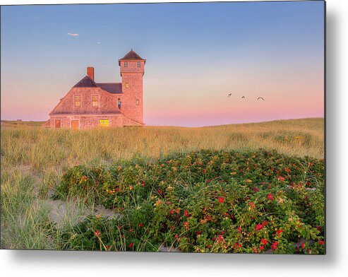 Old Harbor Life Saving Station Metal Print featuring the photograph Old Harbor Life-Saving Station Cape Cod by Bill Wakeley