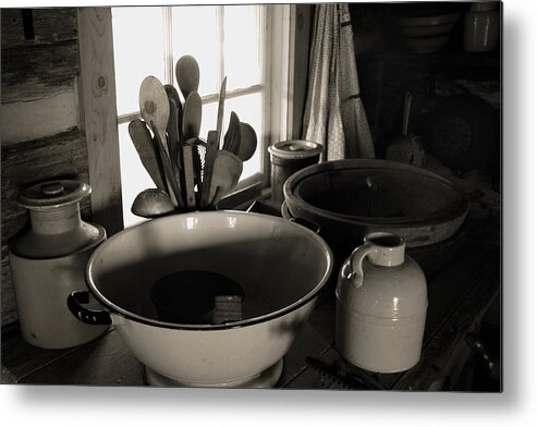 Old Metal Print featuring the photograph Old Kitchen Stuff by Joanne Coyle