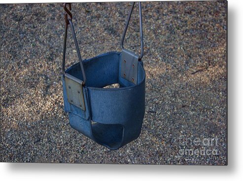 Swing Metal Print featuring the photograph Old Leather Tot Swing by Roberta Byram