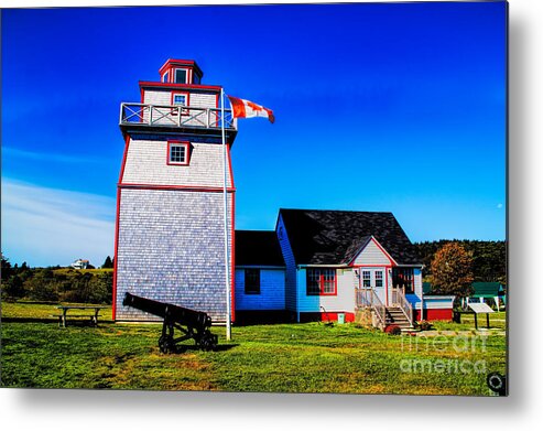 Canada Lighthouses Landscapes Metal Print featuring the photograph Old Lighthouse by Rick Bragan
