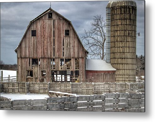 Barn Metal Print featuring the photograph 0032 - Old Marathon by Sheryl L Sutter