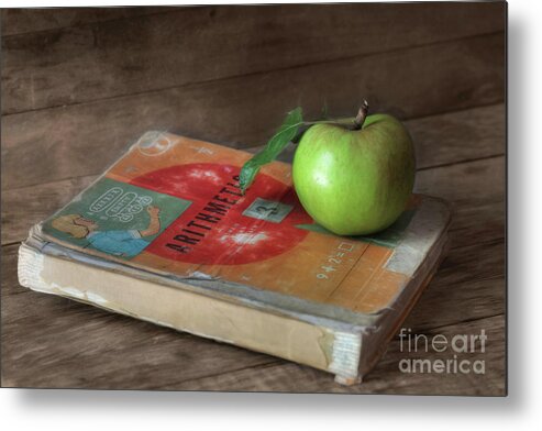 Book Metal Print featuring the photograph Old Math by Lori Deiter