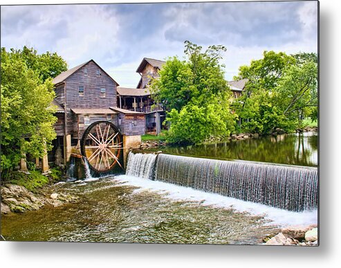 Old Mill Metal Print featuring the photograph Old Pigeon Forge Mill by Scott Hansen