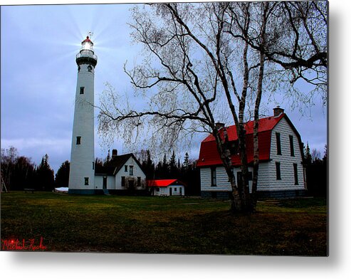 Lighthouse Metal Print featuring the photograph Old Presque Isle Lighthouse by Michael Rucker