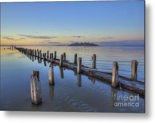 Saltair Metal Print featuring the photograph Old Saltair Infrastructure by Spencer Baugh