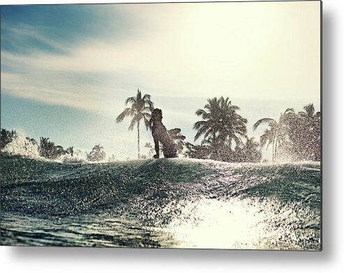 Surfing Metal Print featuring the photograph Old School by Nik West