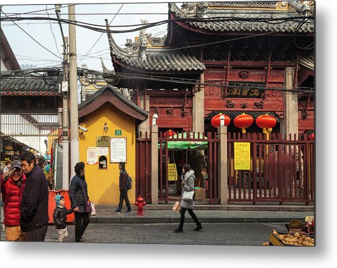 Street Photography Metal Print featuring the photograph Old Shanghai I by Erika Gentry