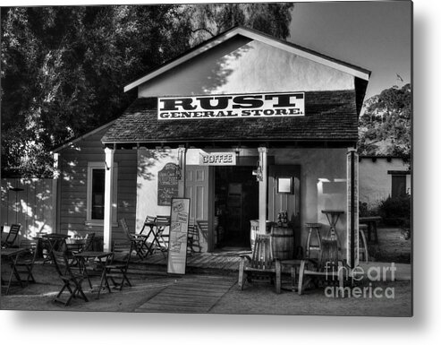 Mel Steinhauer Metal Print featuring the photograph Old Town San Diego 2 BW by Mel Steinhauer