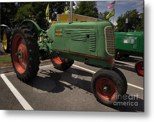 Tractor Metal Print featuring the photograph Oliver Row Crop 70 by Mike Eingle