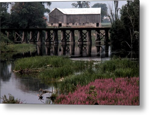 Landscape Metal Print featuring the photograph Omemee in the 70 by Lyle Crump