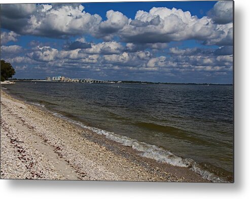 Sanibel Island Metal Print featuring the photograph On the Causeway by Michiale Schneider