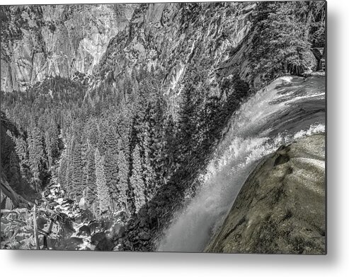 Waterfalls Metal Print featuring the photograph On the Edge by George Buxbaum