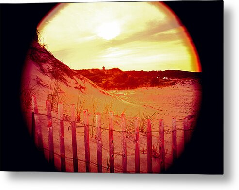 Outside Metal Print featuring the photograph On The Fence by Kate Arsenault 