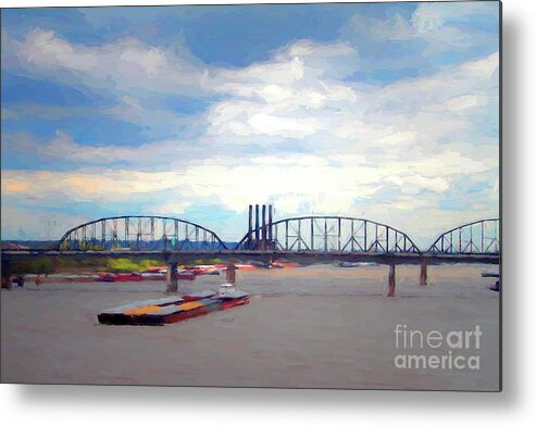 Mississippi River Metal Print featuring the photograph On the Mississippi by John Freidenberg