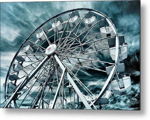Ferris Wheel Metal Print featuring the photograph On Top of the World by Luke Moore