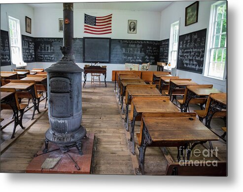 Education Metal Print featuring the photograph One-Room School by Jim West