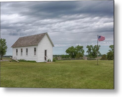 De Smet Metal Print featuring the photograph One Room Schoolhouse by Susan Rissi Tregoning