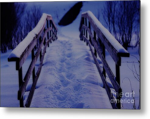 Bridge Metal Print featuring the photograph One Way Out by Cathy Beharriell