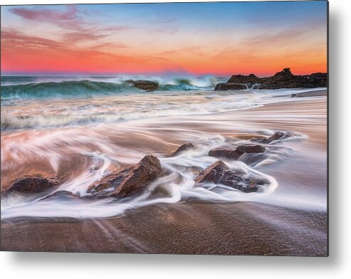 Yachats Metal Print featuring the photograph Onshore Break by Darren White
