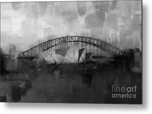 Sydney Metal Print featuring the painting Opera House 01 by Gull G