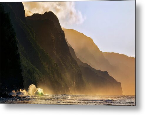 Cliff Metal Print featuring the photograph Orange Crush by Nicki Frates