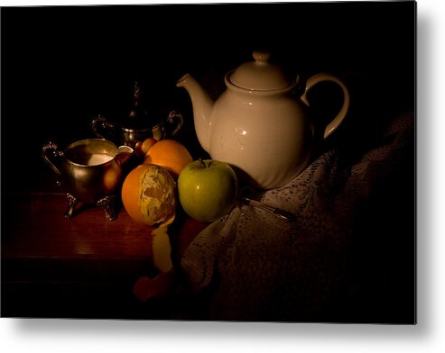 Breakfast Metal Print featuring the photograph Orange Tea by Levin Rodriguez
