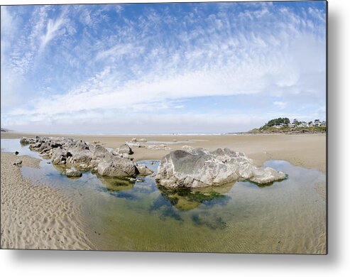 Yachats Metal Print featuring the photograph Oregon Tide Pool by Margaret Pitcher