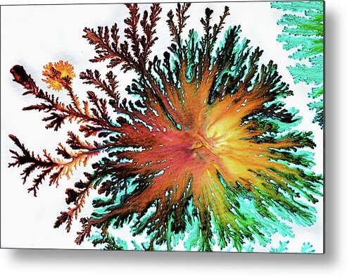 Organic Metal Print featuring the painting Organic art 6 by Lilia S