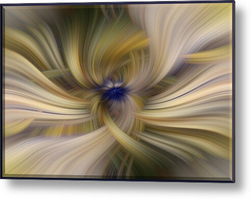 Design Metal Print featuring the digital art Other Side Of Blue by Mark Myhaver