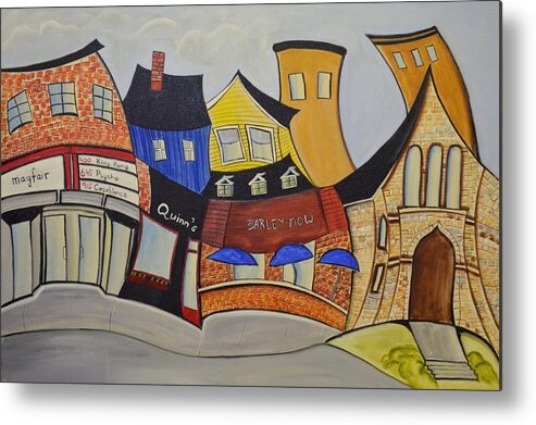 Abstract Metal Print featuring the painting Ottawa South by Heather Lovat-Fraser