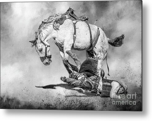 Saddlebronc Metal Print featuring the digital art Ouch by Eleanor Abramson
