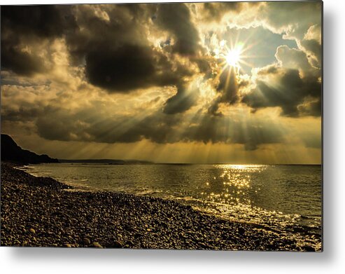 Seascape Metal Print featuring the photograph Our Star by Nick Bywater