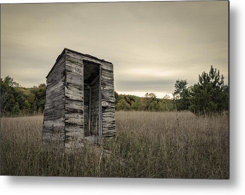 Outhouse Metal Print featuring the photograph Out Of Order by Steve L'Italien