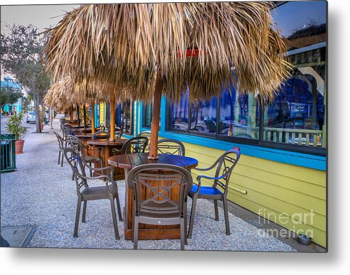 Dine Metal Print featuring the photograph Outdoor Dining by Tom Claud