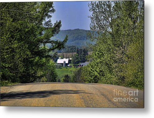 Over The Hill Metal Print featuring the photograph Over the hill by Jim Lepard