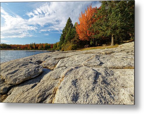 Autumn Metal Print featuring the photograph Birch Point Beach, Owls Head, Maine by Kevin Shields