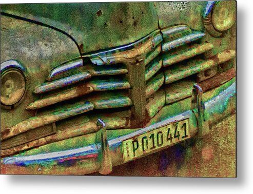 Old Car Metal Print featuring the photograph P010441-color by Jessica Levant