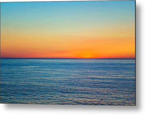 Pacific Ocean Metal Print featuring the photograph Pacific Ocean Sunset by April Reppucci