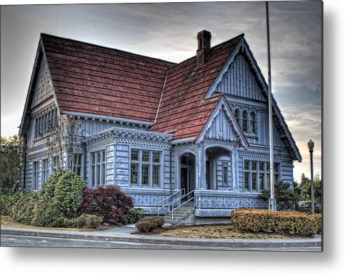 Hdr Metal Print featuring the photograph Painted Blue House by Brad Granger