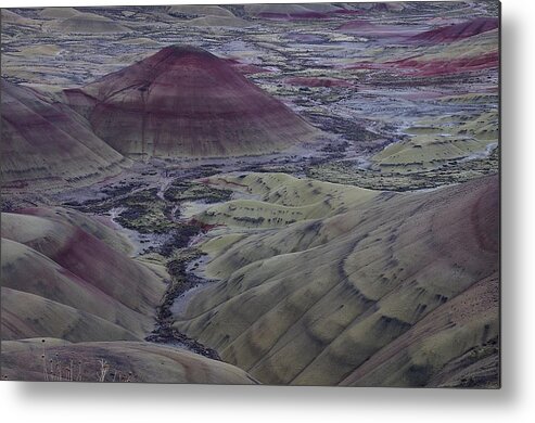 Landscape Metal Print featuring the photograph Painted Hills 2 by Ken Dietz