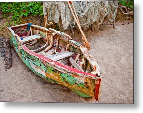 Caribbean Metal Print featuring the photograph Painted Lady by Renee Sullivan