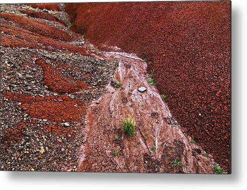 Bentonite Metal Print featuring the photograph Painted Mudflow by John Christopher