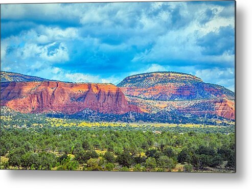Scenic Metal Print featuring the photograph Painted New Mexico by AJ Schibig