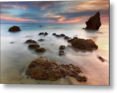 Sea Metal Print featuring the photograph Painted Sea by Nicki Frates