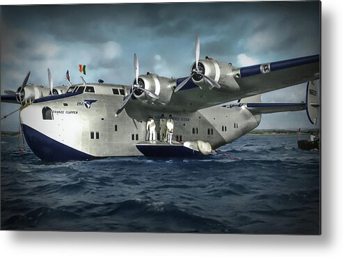 Boeing 314 Metal Print featuring the photograph Pan Am Boeing B314 by Franchi Torres