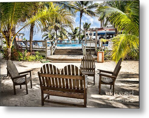 Ambergris Caye Metal Print featuring the photograph Paradise by Lawrence Burry