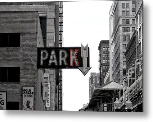 Parking Sign Metal Print featuring the photograph Park by Jackson Pearson